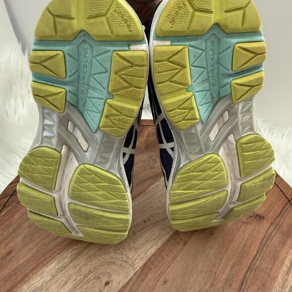 ASICS Running Shoes Womens Size 7 Navy Teal Gel DuoMax AHAR Guidance Line T6A8N - Picture 9 of 16